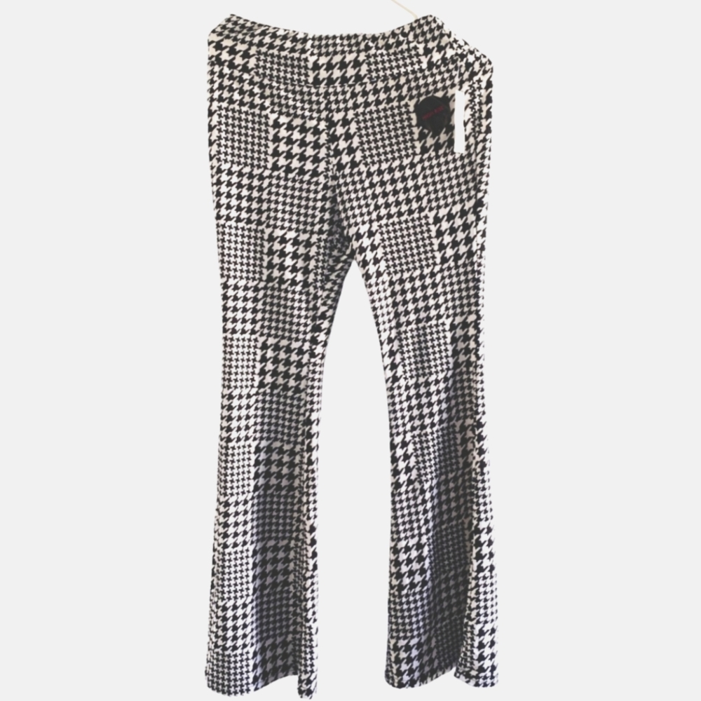 Wide leg high rise pants
